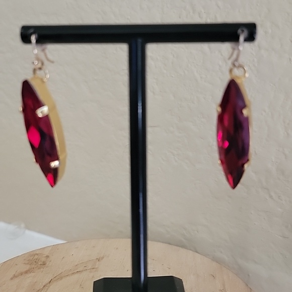 DW Designs by Diana Jewelry - Ruby Crystal Earrings